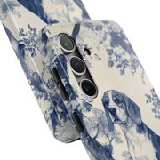 Blue Toile Beagle Country Scenic Tough Phone Case LavenderCeleste