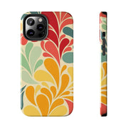 Vintage Retro 70s Abstract Groovy Tough Phone Case LavenderCeleste