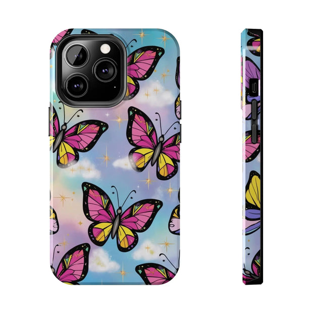 Retro Pop Art Butterfly Sky Tough Phone Case