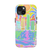 South Beach Miami Mosaic Art Tough Phone Case LavenderCeleste