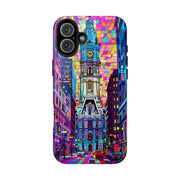 Philadelphia Pop Art Skyline Tough Phone Case LavenderCeleste