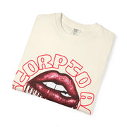 Scorpio AF Dripping Lips Zodiac Comfort Colors Tee LavenderCeleste