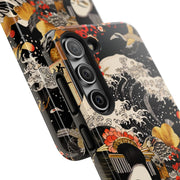 Golden Geisha Wave Japanese Art Tough Phone Case