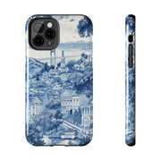 San Francisco Toile de Jouy Scenic Tough Phone Case LavenderCeleste