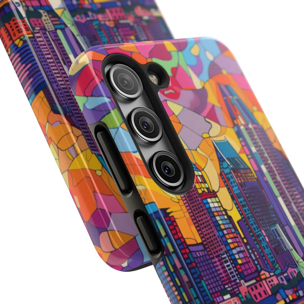 San Diego Skyline Pop Art Tough Phone Case LavenderCeleste