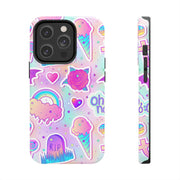 Pastel Goth Kawaii Graveyard Tough Phone Case LavenderCeleste