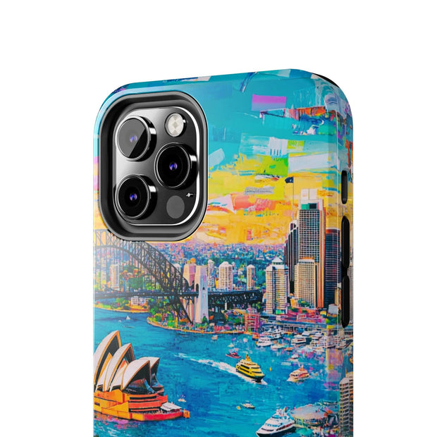 Sydney Collage Skyline Art Tough Phone Case LavenderCeleste