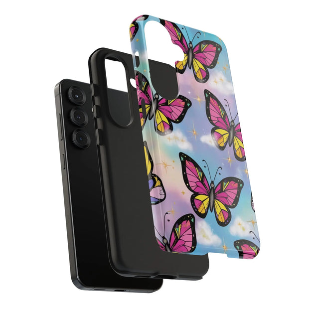 Retro Pop Art Butterfly Sky Tough Phone Case