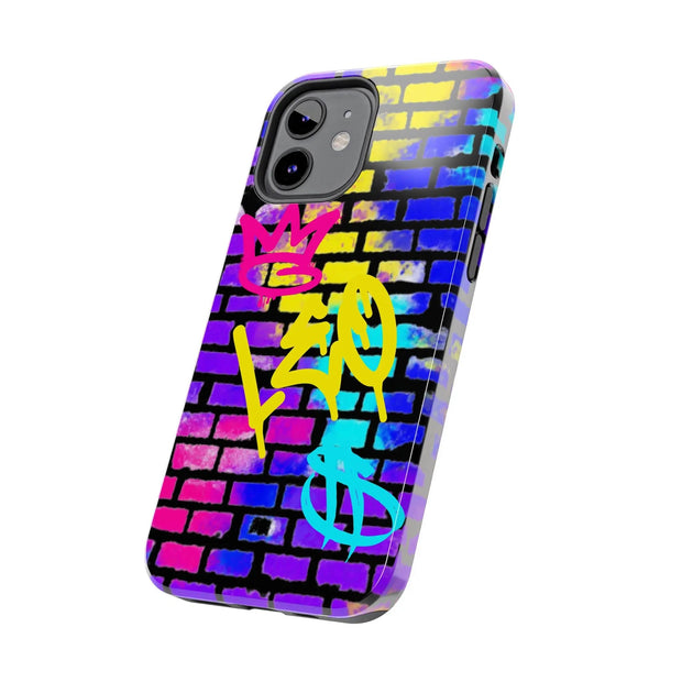Leo Zodiac Graffiti Tough Phone Case – Vibrant Street Art Zodiac Design
