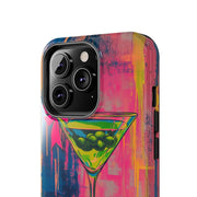 Neon Martini Pop Art Tough Phone Case Printify