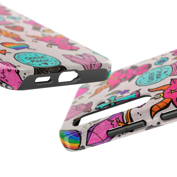 Queer Magic Pride Witchcore Tough Phone Case LavenderCeleste