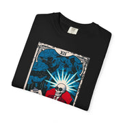 The Therapist Skeleton Tarot Comfort Colors Tee LavenderCeleste