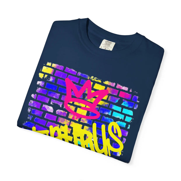 Taurus Graffiti Crown Street Art Comfort Colors Tee LavenderCeleste