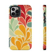 Vintage Retro 70s Abstract Groovy Tough Phone Case LavenderCeleste