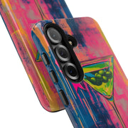 Neon Martini Pop Art Tough Phone Case Printify