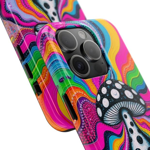 Psychedelic Rainbow Mushroom Art – Trippy Tough Case LavenderCeleste