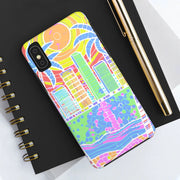 South Beach Miami Mosaic Art Tough Phone Case LavenderCeleste