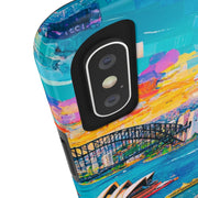 Sydney Collage Skyline Art Tough Phone Case LavenderCeleste