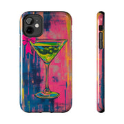 Neon Martini Pop Art Tough Phone Case Printify