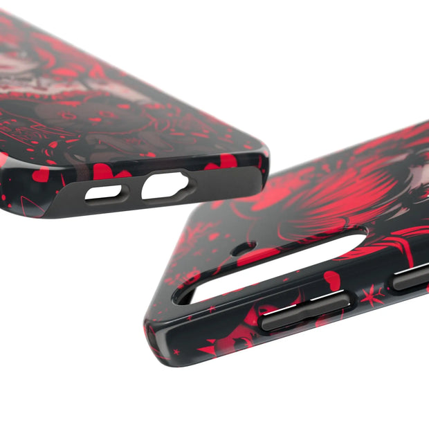 Kawaii Gothpunk Red Heart Tough Phone Case