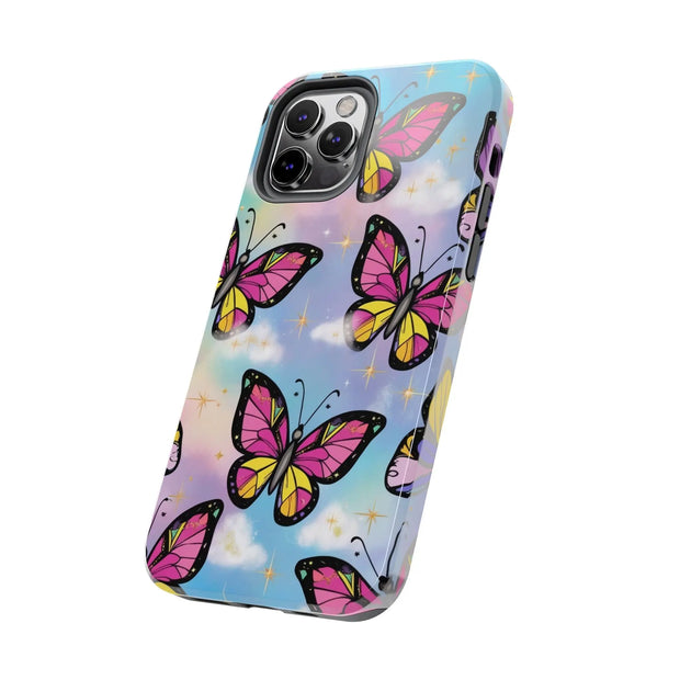 Retro Pop Art Butterfly Sky Tough Phone Case