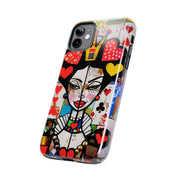 Queen of Hearts Pop Art Tough Phone Case LavenderCeleste