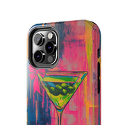 Neon Martini Pop Art Tough Phone Case Printify