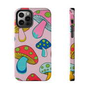 Retro Groovy Mushroom Tough Phone Case LavenderCeleste