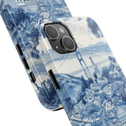 San Francisco Toile de Jouy Scenic Tough Phone Case LavenderCeleste