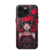 Kawaii Gothpunk Red Heart Tough Phone Case