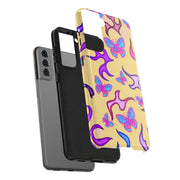 Y2K Butterfly Flames Retro Tough Phone Case LavenderCeleste