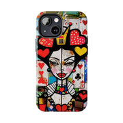 Queen of Hearts Pop Art Tough Phone Case LavenderCeleste