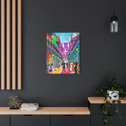 Vibrant New Orleans Jazz Street Matte Canvas – French Quarter Music Scene Printify