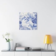 Ragdoll Toile Matte Canvas Art Print LavenderCeleste