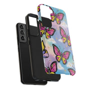 Retro Pop Art Butterfly Sky Tough Phone Case