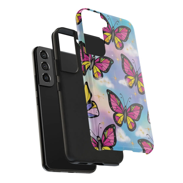 Retro Pop Art Butterfly Sky Tough Phone Case