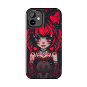 Kawaii Gothpunk Red Heart Tough Phone Case