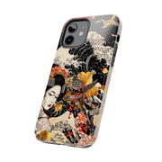 Golden Geisha Wave Japanese Art Tough Phone Case