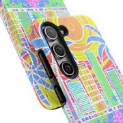 South Beach Miami Mosaic Art Tough Phone Case LavenderCeleste