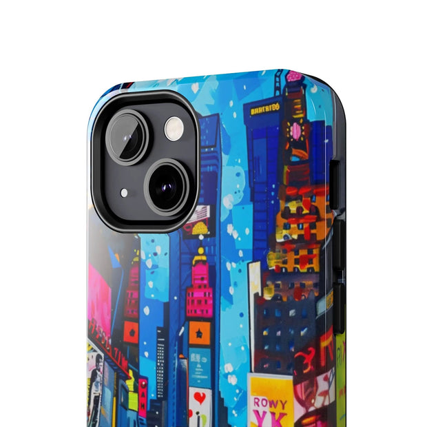 Times Square NYC Pop Art Tough Phone Case LavenderCeleste