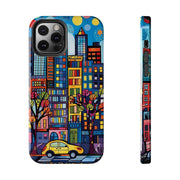 Upper Eastside NYC Pop Art Tough Phone Case LavenderCeleste