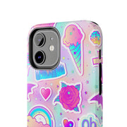 Pastel Goth Kawaii Graveyard Tough Phone Case LavenderCeleste