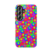Retro Kawaii Bright Floral Pattern Tough Phone Case