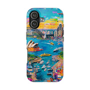 Sydney Collage Skyline Art Tough Phone Case LavenderCeleste
