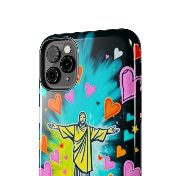 Rio de Janeiro Neon Pop Art Tough Phone Case LavenderCeleste