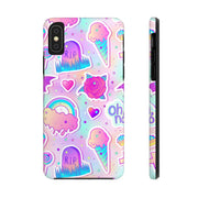 Pastel Goth Kawaii Graveyard Tough Phone Case LavenderCeleste