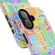 South Beach Miami Mosaic Art Tough Phone Case LavenderCeleste