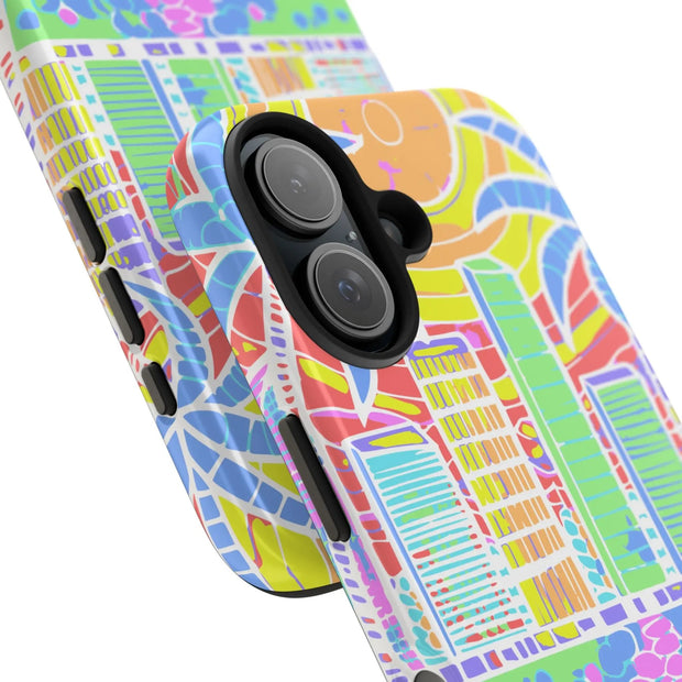 South Beach Miami Mosaic Art Tough Phone Case LavenderCeleste