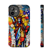 Statue of Liberty Mosaic Art Tough Phone Case LavenderCeleste