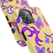 Y2K Butterfly Flames Retro Tough Phone Case LavenderCeleste